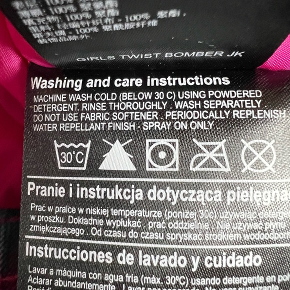 🎯NWOT Burton Twist Bomber Jacket Coat Girls Size Large - Picture 15 of 16